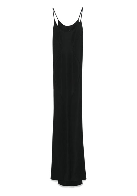 Black ribbed maxi dress Rick Owens Lilies - women RICK OWENS LILIES | Dresses | LI02D5501NEOST209