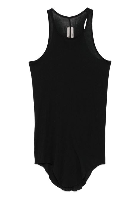 Black fine-ribbed tank top Rick Owens - women RICK OWENS | Top | RO02D3101MR09