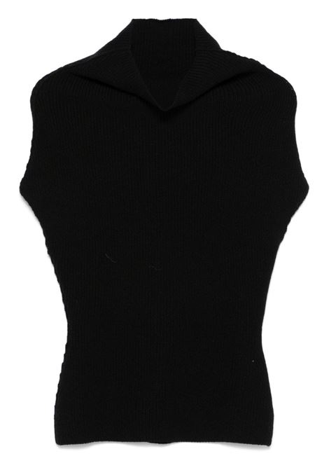 Top Crater in nero Rick Owens - donna