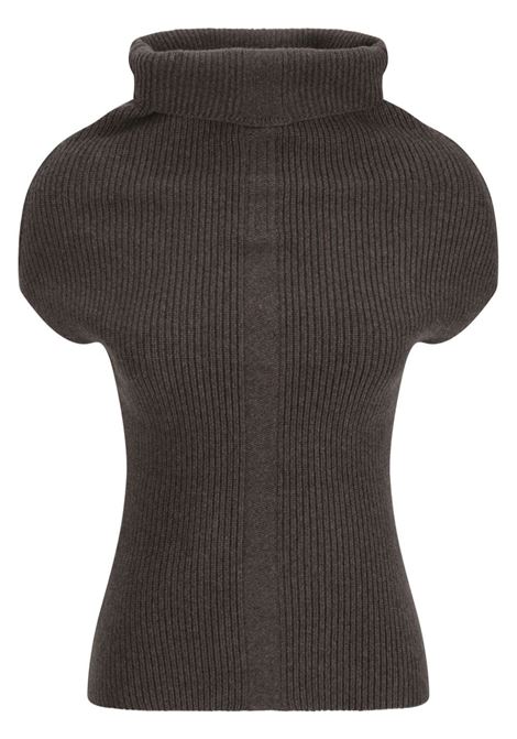 Grey SL Crater knitted top Rick Owens - women