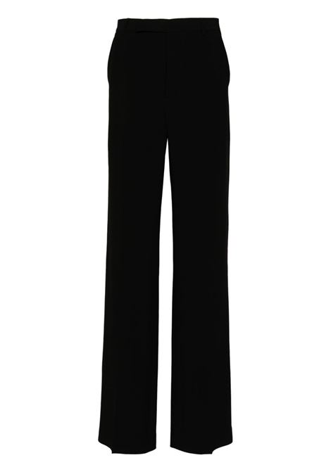 Black straight-leg tailored trousers Rick Owens - women RICK OWENS | Trousers | RP02D3302HY09