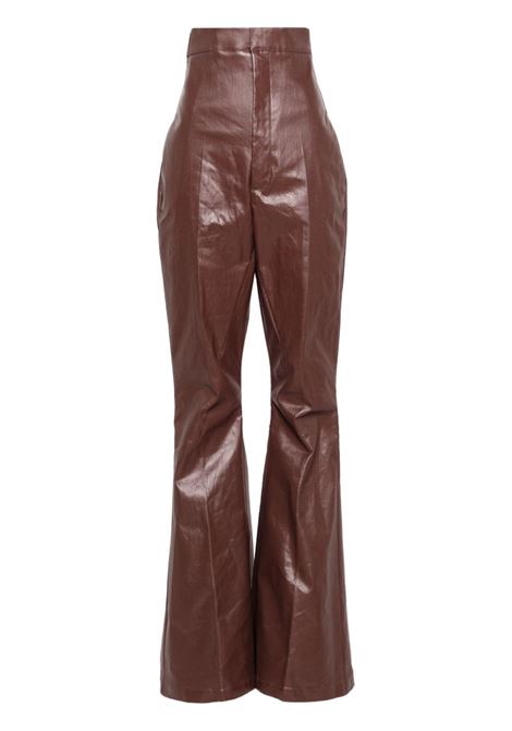 Pantalone dirt bolan in marrone Rick Owens - donna RICK OWENS | Pantaloni | RP02D3307SCT93