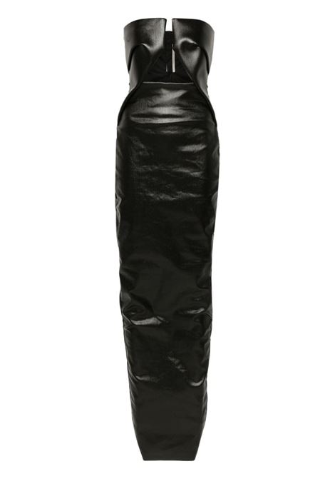 Black Prong coated-denim gown Rick Owens - women