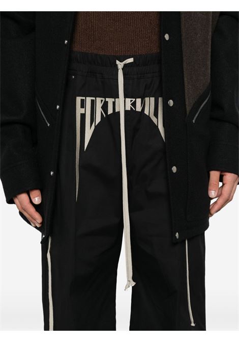 Pantaloni Bela con stampa in nero Rick Owens - uomo RICK OWENS | RR02D6309TEEM70908