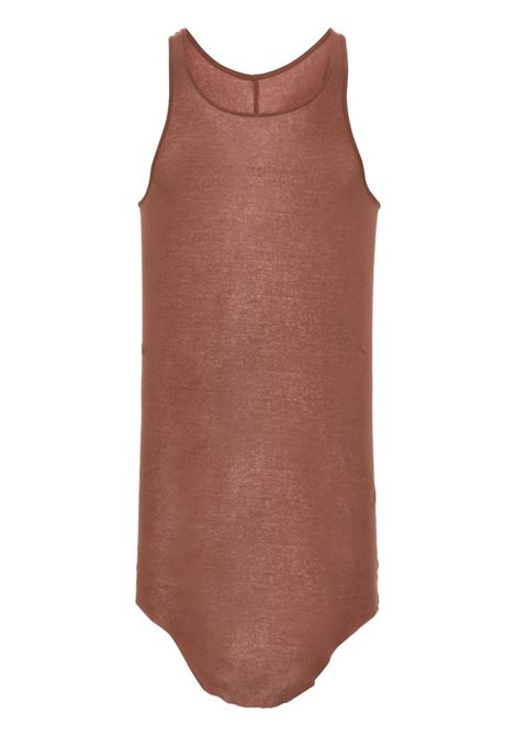 Brown Basic Rib tank top Rick Owens - men