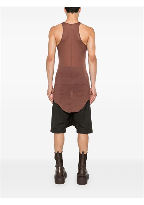 Canotta a coste in marrone Rick Owens - uomo RICK OWENS | RU02D6150MR93