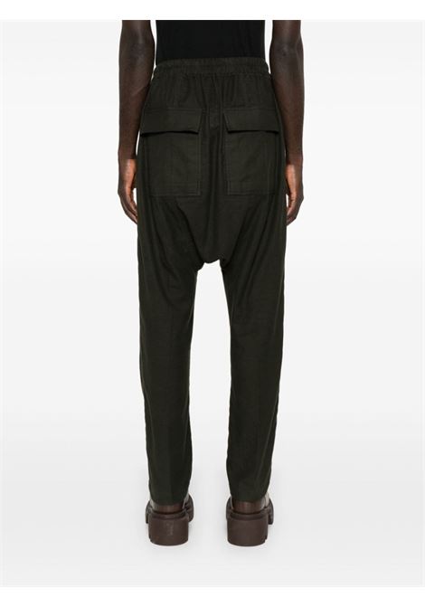 Pantaloni con coulisse in nero Rick Owens - uomo RICK OWENS | RU02D6380FL75