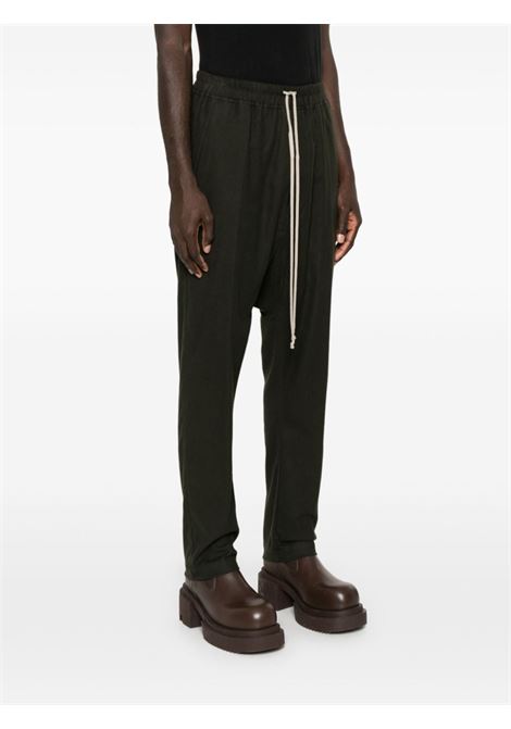 Pantaloni con coulisse in nero Rick Owens - uomo RICK OWENS | RU02D6380FL75