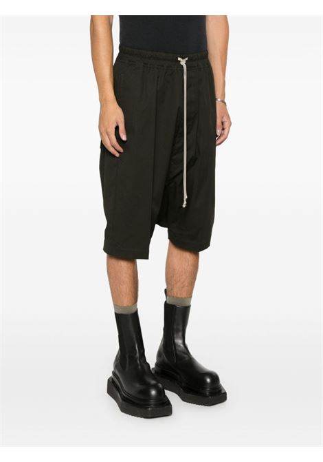 Dark green drop-crotch bermuda shorts Rick Owens - men RICK OWENS | RU02D6384TE75