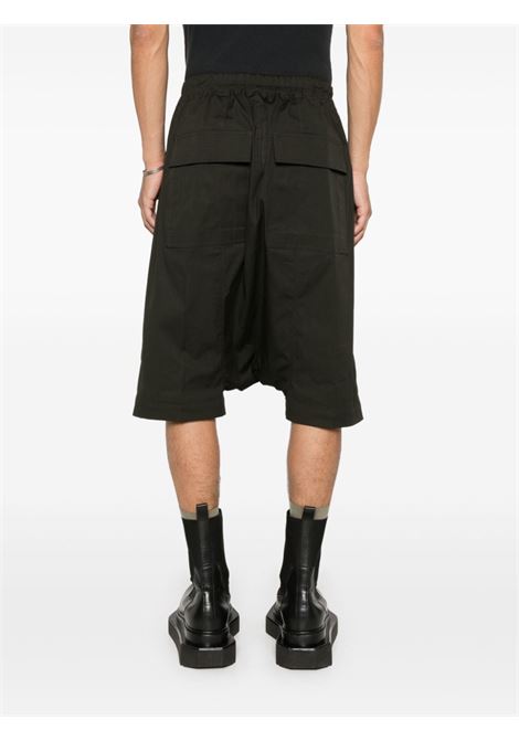 Dark green drop-crotch bermuda shorts Rick Owens - men RICK OWENS | RU02D6384TE75