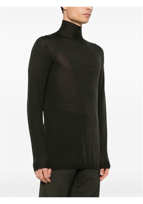 Dark green Wool Level sweater Rick Owens - men RICK OWENS | RU02D6624M75