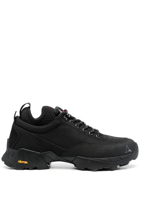 Black Double Neal canvas sneakers - ROA men ROA | Sneakers | NFA10001