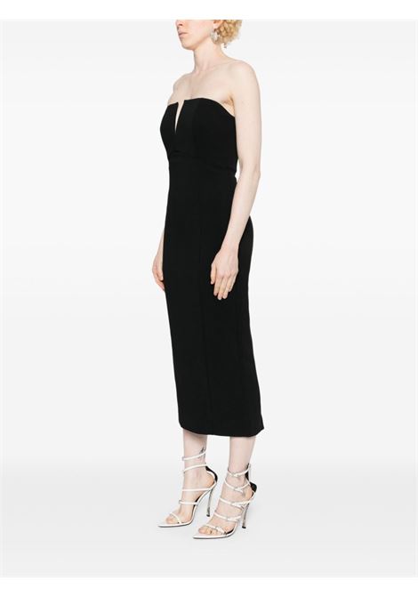 Black strapless midi dress Roland Mouret - women ROLAND MOURET | RMPF24023MB