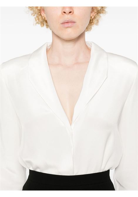 Body stile camicia in bianco di Roland Mouret - donna ROLAND MOURET | RMPF24061BW