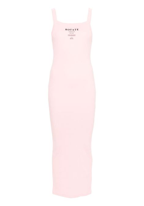Pink logo-print sleeveless midi dress Rotate - women ROTATE SUNDAY | 11244310111011