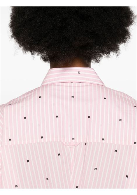 Pink logo-print striped shirt ROTATE SUNDAY - women ROTATE SUNDAY | 11249929762976