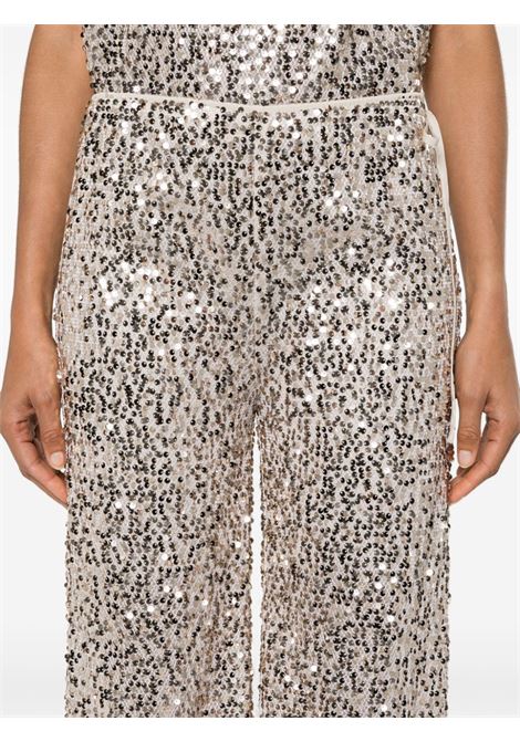 Silver Net sequin straight-leg trousers Rotate - women ROTATE | 11262715311531