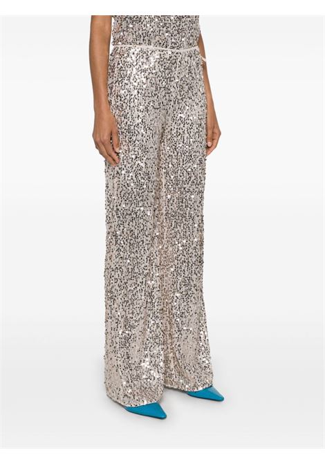 Silver Net sequin straight-leg trousers Rotate - women ROTATE | 11262715311531