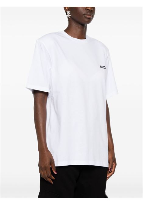 T-shirt con applicazione in bianco di Rotate- donna ROTATE | 112880400400