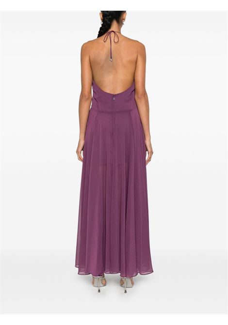 Purple chiffon halterneck dress Rotate - women ROTATE | 11290013641364