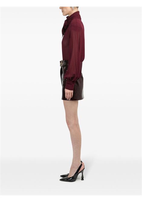 Blusa con fiocco in bordeaux Rowen Rose - donna ROWEN ROSE | RR088BRD