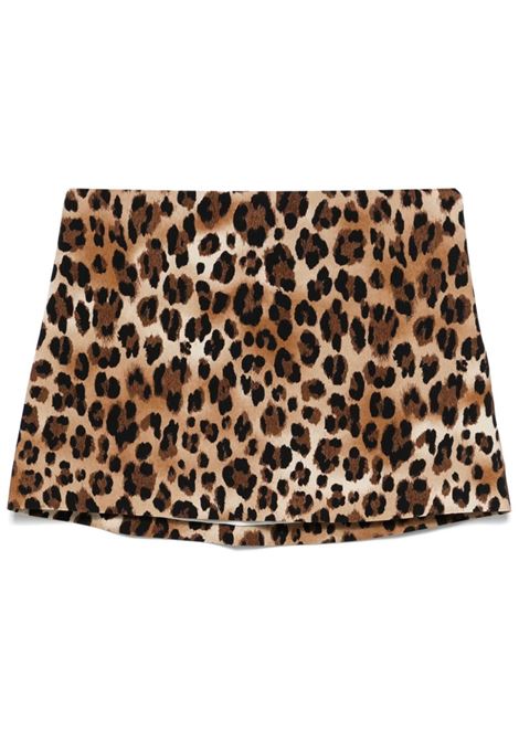 Leopard-print mini skirt Rowen Rose - women ROWEN ROSE | RR276LPRD