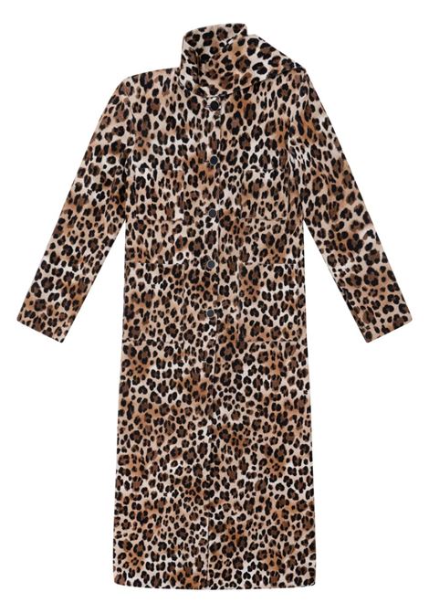 Cappotto con stampa leopardata Rowen Rose -donna ROWEN ROSE | Capispalla | RR356LPRD