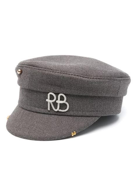 Cappello baker boy effetto melange in grigio - donna RUSLAN BAGINSKIY | KPC030CAPRSSIRB030