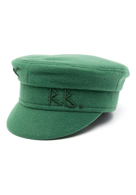 Cappello baker boy con ricamo in verde di Ruslan Baginskiy - donna RUSLAN BAGINSKIY | KPC170P170