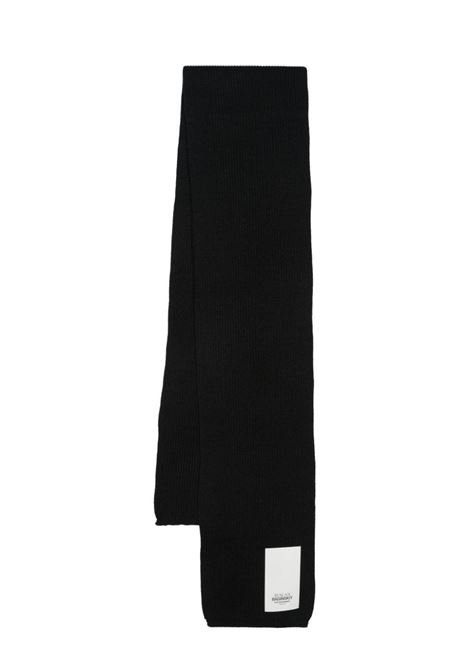 Black logo-patch scarf Ruslan Baginskiy - women RUSLAN BAGINSKIY | Scarves | SKR033VWNE033