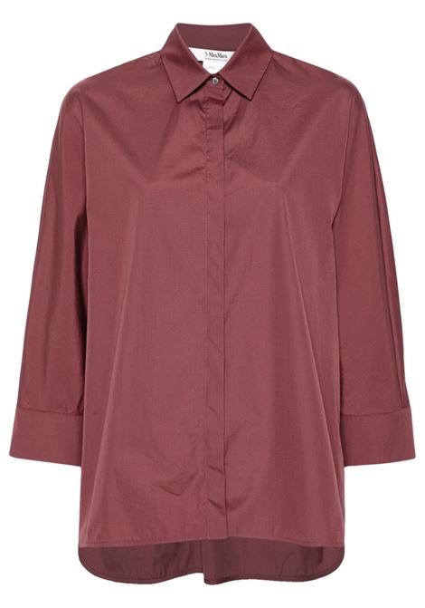 Red straight-point collar shirt 'S Max Mara - women