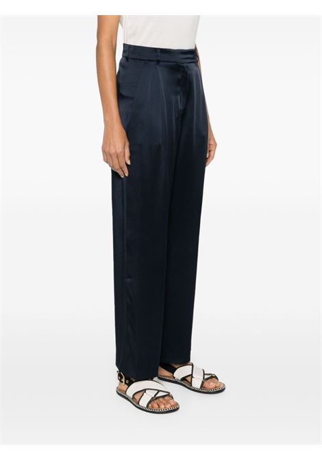 Blue amleto satin-finish trousers S Maxmara - women S MAXMARA | 2429136031600005