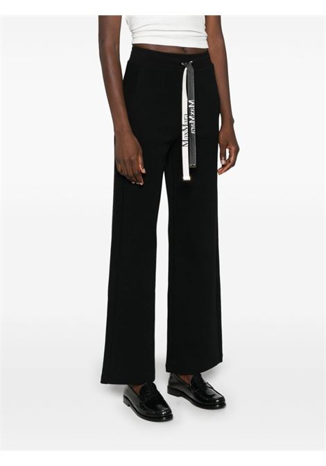 Pantaloni con coulisse ocn logo in nero S Maxmara - donna S MAXMARA | 2429786021600010