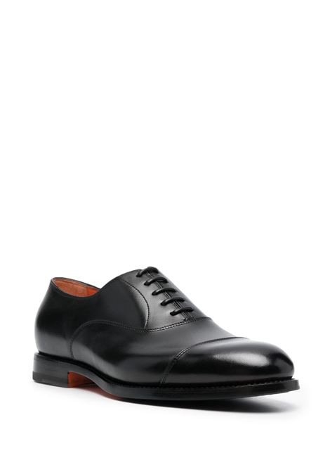 Black lace-up derby shoes Santoni - men SANTONI | MCCO14709JJ1BMCGN01