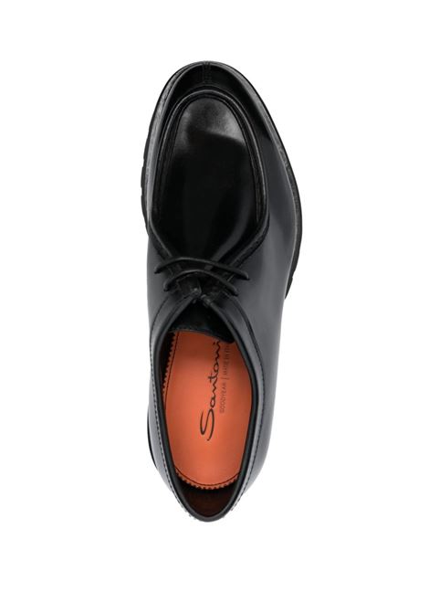 Black emlyn derby shoes - SANTONI - men  SANTONI | MCCO17743MM7HVVDN01