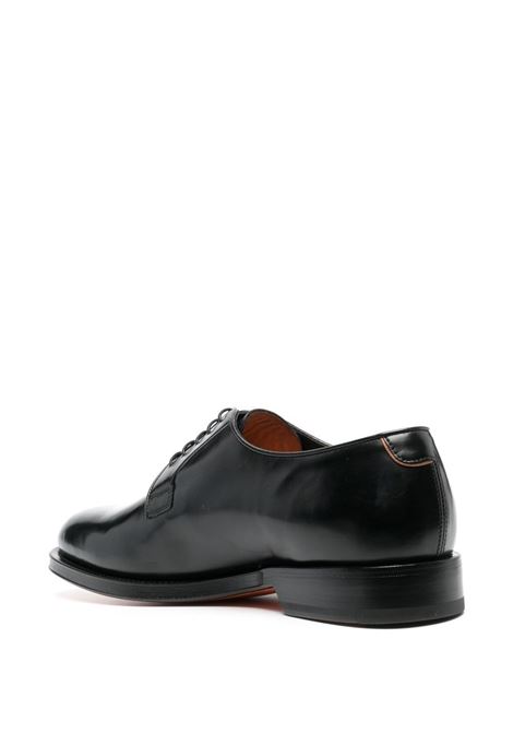 Black Derby shoes - SANTONI - men SANTONI | MCCO17837PD5HOBRN01