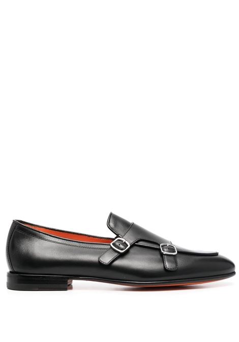 Black egidio loafers Santoni - men SANTONI | MCNC16055LA3BMCGN01