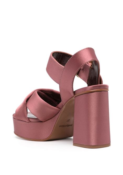 Pink 100mm satin sandals See by Chloe - women  SEE BY CHLOÉ | SB36033C323