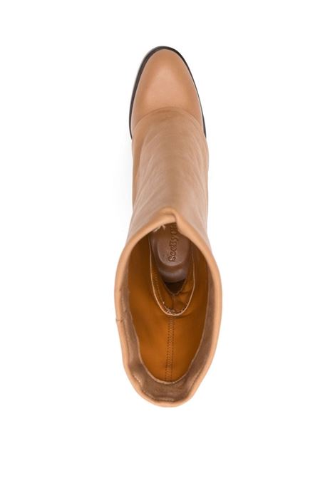Stivali con logo 85mm in marrone di See by Chloé - donna SEE BY CHLOÉ | SB43060A533