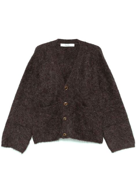 Purple lee long-sleeved cardigan Sefr - men SEFR | Sweaters | MFW24LEELIL