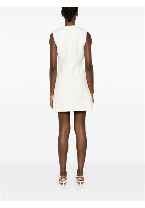 White boucl? buttoned mini dress Self Portrait - women SELF-PORTRAIT | AW24009SAC