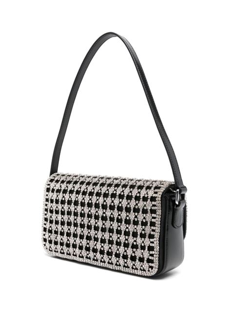 Silver and black champagne crystal-embellished hand bag Self-Portrait - women SELF-PORTRAIT | AW24304ABB