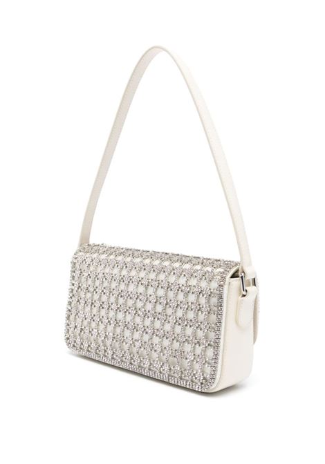 Silver and cream champagne crystal-embellished hand bag Self-Portrait - women SELF-PORTRAIT | AW24304ABC
