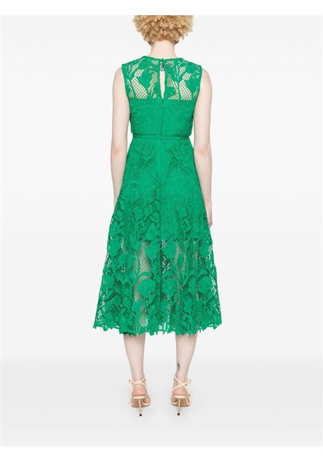 Green guipure-lace belted dress Self-Portrait - women SELF-PORTRAIT | PF24011MAG