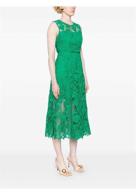 Green guipure-lace belted dress Self-Portrait - women SELF-PORTRAIT | PF24011MAG