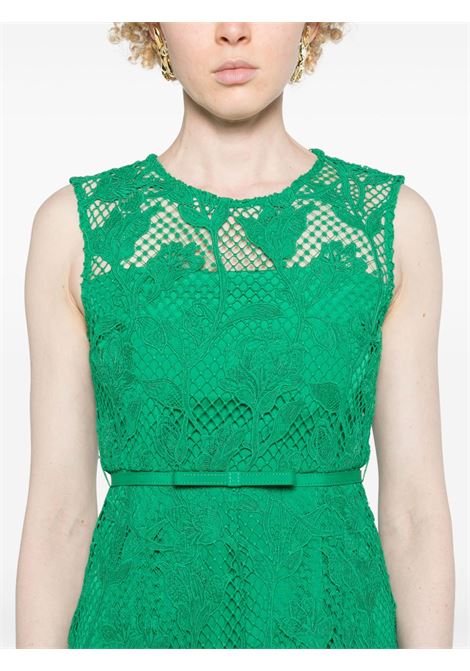 Green guipure-lace belted dress Self-Portrait - women SELF-PORTRAIT | PF24011MAG