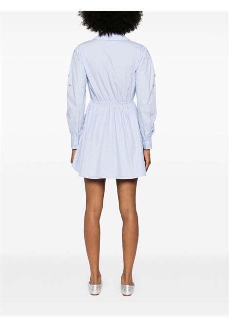 Light blue crystal-embellished shirtdress Self-Portrait - women SELF-PORTRAIT | PF24036SBL