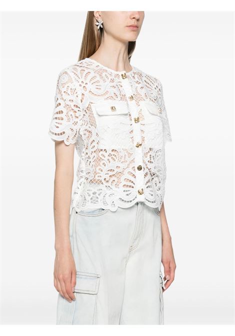 White guipure-lace shirt Self-Portrait - women SELF-PORTRAIT | PF24090TW