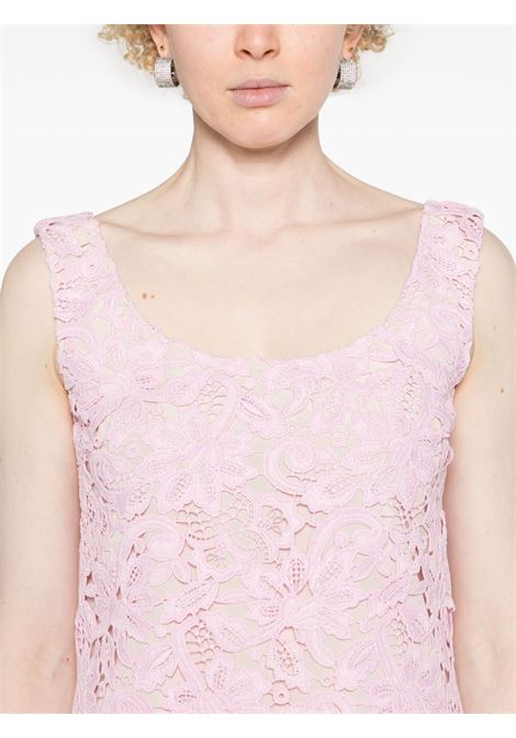 Light pink lace-detail mini dress Self-Portrait - women SELF-PORTRAIT | PF24152SP