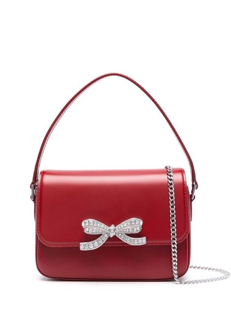 Borsa a tracolla con fiocco in rosso Self-Portrait - donna SELF-PORTRAIT | PF24309SR